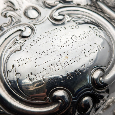 1868 年英國古董純銀茶壺 815 克羅伯特哈珀